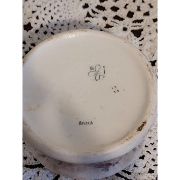 Vintage porcelain inkwell pen holder Bavaria boy and dog - Picture 7 of 9